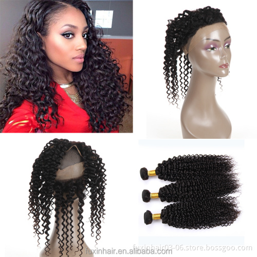 10a Unprocessed Wholesale Virgin Malaysian Hair 360 Lace Frontal Closure With Bundles Cheap Human Hair Wigs With 360 Closure
